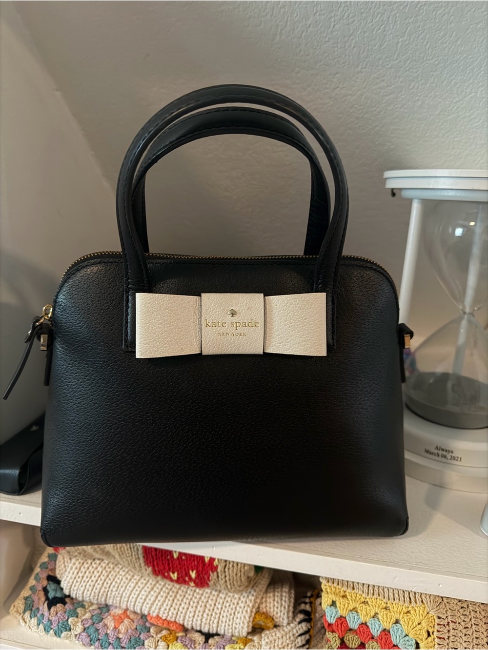 Kate Spade Robinson Street Maise Bag in Black/Cement